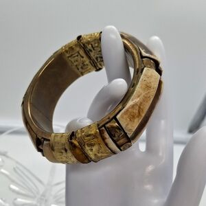 Brass and Bone Bracelet
